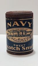 Antique Navy Sweet Scotch Snuff, with Tax Stamp still in place picture