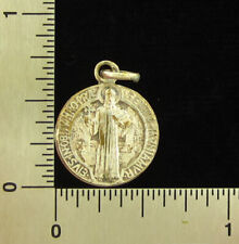Vintage Saint Benedict Medal Religious Holy Catholic Petite Medal Small Size picture