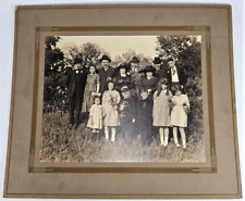 Vintage Photo of a Family Gathering Large 11 5/8