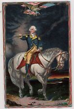 1909 General George Washington on Horseback Embossed Vintage Postcard Used picture