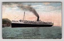 Postcard 1900s CA Steamer Ship Avalon Water View Catalina Island California picture