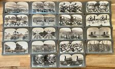 18 Vintage stereograph Keystone Photo cards, International Variety picture