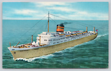 Ocean Monarch Furness Bermuda Line, Passenger Ship c1950 Postcard, Scuttled '81 picture