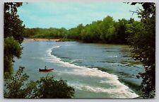 Postcard - Hindostan Falls, White River, Martin County, Indiana - 1960s (M7k) picture