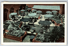 c1930s Henry Hudson Hotel Garden Patio New York City Vintage Postcard picture