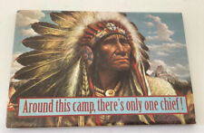 Chief Strong Wind Native American VTG Magnet -Org. 1977 Alfredo Rodriguez picture