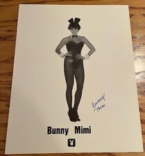 Chicago Playboy Club 1980's Bunny Mimi Autographed Signed Vintage Photo picture