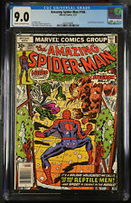 AMAZING SPIDER-MAN #166 CGC 9.0  MARVEL COMICS MARCH 1977 LIZARD APP picture
