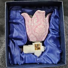 Sorelle Fine Porcelain Pink White Flower Nightlight with box picture