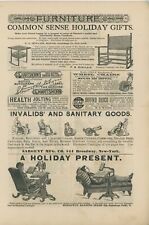 1890 F A Sinclair Furniture Vintage Ad Mottville New York Cottage Table Chairs picture