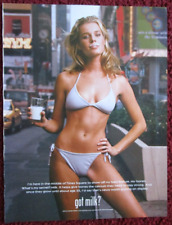 1999 GOT MILK Print Ad ~ REBECCA ROMIJN-STAMOS, Sexy Bikini NYC Times Square picture