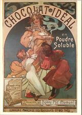 VINTAGE CONTINENTAL SIZE POSTCARD CHOCOLAT IDEAL ADVERTISING (1897) REPRODUCTION picture