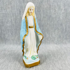Vintage Madonna with Snake at Feet Figure Ceramic Figurine Catholic Decorative picture