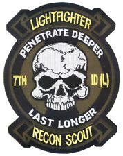 7th Infantry Division (L) Recon Scout PLT Patch - Airborne Ranger - Lightfighter picture