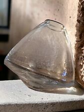 Topsy Turvy Small Glass Bud Vase, Vintage, Pointed Bottom, 5