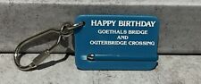 Goethals Bridge & Outerbridge Crossing NY NJ 65th Anniversary Keychain Vintage picture