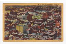 Aerial View Of Downtown St. Louis Missouri Hotel Statler c1955 Linen Postcard picture