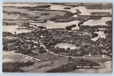 New London Minnesota MN Postcard  Aerial View Trees Houses Scene Vintage picture
