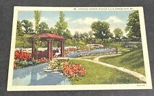 Postcard: Japanese Garden Flowers Mission Hills Kansas City, Missouri picture