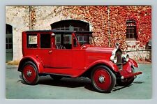 Automobile-1925 LUXOR Limousine Cab, Red, Black Roof, Vintage Postcard picture