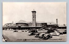 RPPC Union Station Portland Oregon Real Photo Postcard Cross & Dimmitt picture