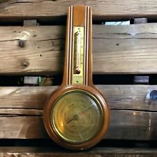 Vintage Bakelite Airguide Barometer/ Thermometer Wall Mount Weather Station 1945 picture