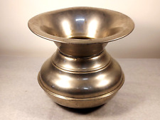 Vintage/Antique Nickel-Plated Brass Farberware Spittoon/Cuspador Brooklyn NY picture