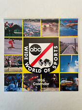 Vintage 1986 Calendar - ABC Wide World of Sports - Hoyle Products - NOS picture