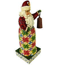 Jim Shore Santa Claus & Lantern Holiday Bright 2008 Figurine 4010846 & BOX picture