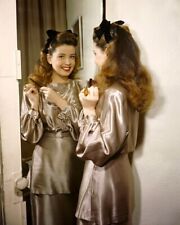 Gloria De Haven Breathtaking 1940's pose in shiny dress 8x10 vivid color Photo picture