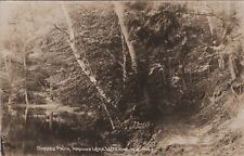 Lake Luzerne, NY: RPPC 1916 Shaded Path, vintage New York Real Photo Postcard picture