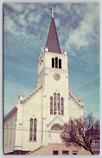 Exterior View Ste Anns Church Mackinac Island Michigan Chapel Cathedral Postcard picture