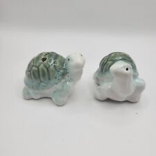 Turtle Ceramic Salt & Pepper Shakers Sea Life Figurines Kitchen Home Decor picture