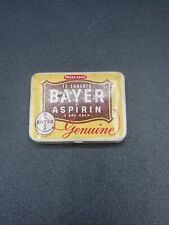 Vintage Small Bayer Asprin Metal Tin Empty picture
