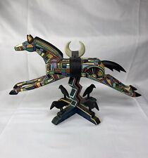 ROBERT SHIELDS DESIGN Horse and Crow Sculpture Southwestern design hand painted picture
