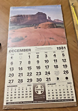 Vintage 1981 Santa Fe Wall Calendar (Complete) RARE picture