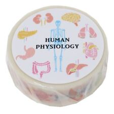 Study Holic Masking Tape 15Mm Human Biology Green Flash Decoration Deco Goods picture