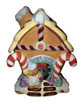 Adorable Ceramic Christmas Gingerbread House And Man Cookie Jar ￼ Fun picture