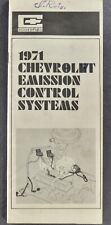 1971 Chevrolet Emissions Service Booklet Impala Camaro Chevelle Original 71 picture