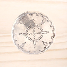 OLD PAWN FRED HARVEY STERLING SILVER WHIRLING LOG STAMP WORK JEWELRY DISH picture