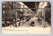 New York City NY,, 8th Avenue, Antique, Vintage c1906 Souvenir Postcard picture