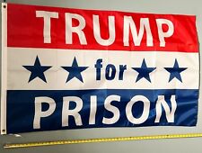 Donald Trump Flag FREE USA SHIP Trump For Prison Block Impeach Biden Sign 3x5' picture