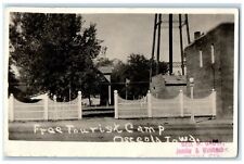 c1910's Free Tourist Camp Scene Street Osceola Iowa IA RPPC Photo Postcard picture