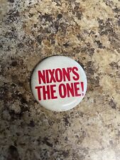 Nixon’s The One Political Presidential Campaign Button Pinback picture