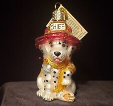 Dalmation Christmas Ornament Old World Christmas OWC Blown Glass Puppy Dog 2006 picture