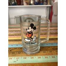 Vintage Walt Disney Productions Mickey Mouse Glass Mug With Handle picture