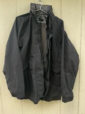 Us Navy Cold Weather GoreTex Parka Black Small Long Hooded Rain Jacket picture