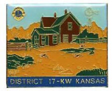 Lions Club Pins - Kansas 1976 District 17-KW Farm Scene RARE Hard to Find picture