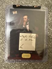 Pieces Of The Past Abe Lincoln Hand Written Relic 🇺🇸🔥🫡 picture