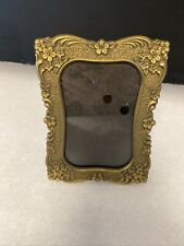 Vintage Ornate Bronzed finish Metal Picture Frame picture
